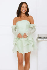 Rosewater Off Shoulder Mini Dress