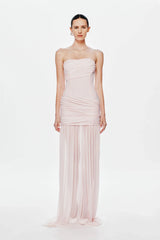 Misha Ember Wrapped Maxi Dress - Dusty Pink