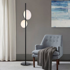 2-bulb Semi-Globe Floor Lamp