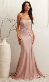 Amelia Couture Long Formal Dress 7057