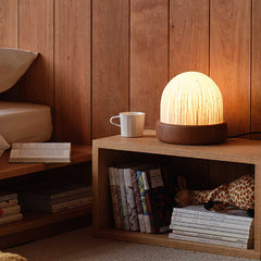 Acorn Wood Table Lamp