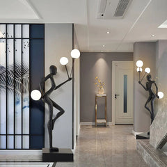 Acrobatics Sculpture Floor Lamp