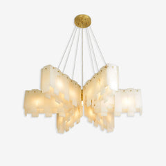 Alabaster Cascade Tiered Chandelier