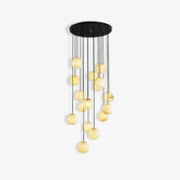 Alabaster Round Chandelier