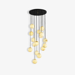 Alabaster Round Chandelier