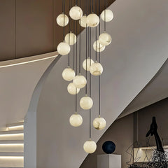 Alabaster Round Chandelier