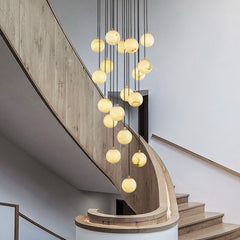 Alabaster Round Chandelier