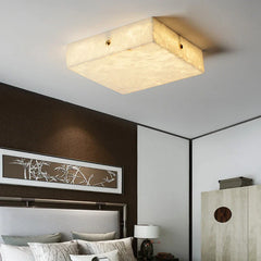 Alabaster Square Ceiling Light