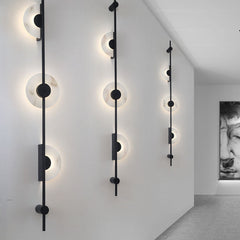 Alabaster Wall Sconce Black