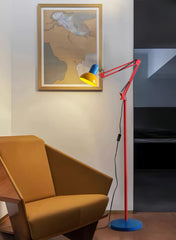 Memphis Retro Tall Metal Floor Lamp - Full Spectrum Eye Protection LED Reading Light