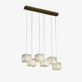 Alabaster Block Chandelier