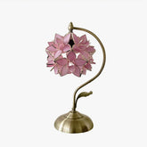 Alira Flowers Glass Table Lamp