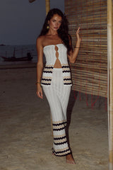 Coralina Maxi Skirt - White/Sand