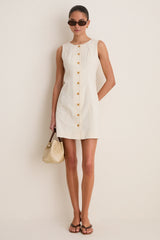 Stone Chino Rhoda Mini Dress