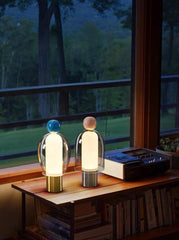 Dimmable Portable Cute Whimsy Eclectic Modern Table Lamp - Easy Peasy Night Light