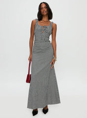 Roundtrip Maxi Dress Black / White