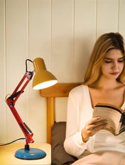 Memphis Retro Table Lamp for Study - Full Spectrum Eye Protection Desk Lamp