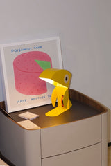 Whimsical Eclectic Memphis Cute Parrot Table Lamp for Study - Full Spectrum Eye Protection Decorative Desk Lamp