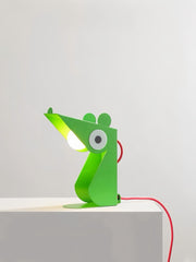 Whimsical Eclectic Memphis Mouse Table Lamp for Study - Full Spectrum Eye Protection Decorative Desk Lamp