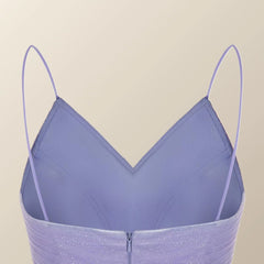 Lavender Ruffles Short A-line Party Dress