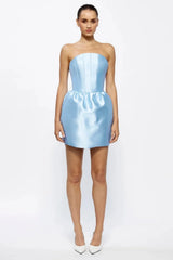 Luetta Mini Dress - Cornflower Blue