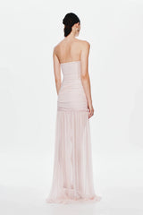 Misha Ember Wrapped Maxi Dress - Dusty Pink