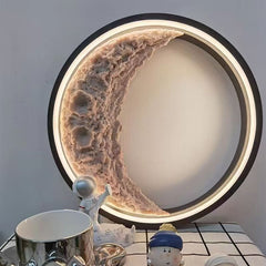 3D Crescent Moon Wall Lamp