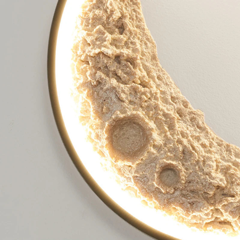 3D Crescent Moon Wall Lamp