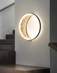 3D Crescent Moon Wall Lamp