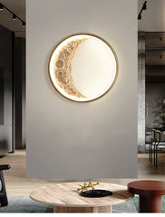3D Crescent Moon Wall Lamp