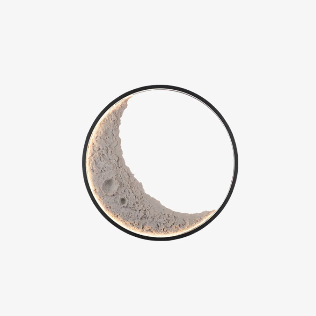 3D Crescent Moon Wall Lamp