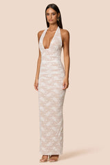 Nookie Arabella Halter Maxi Dress -  Ivory