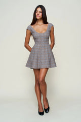 Leila Tartan Mini Dress
