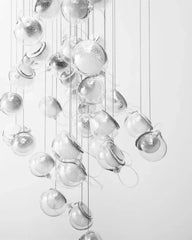 76 Glass Orbs Chandelier