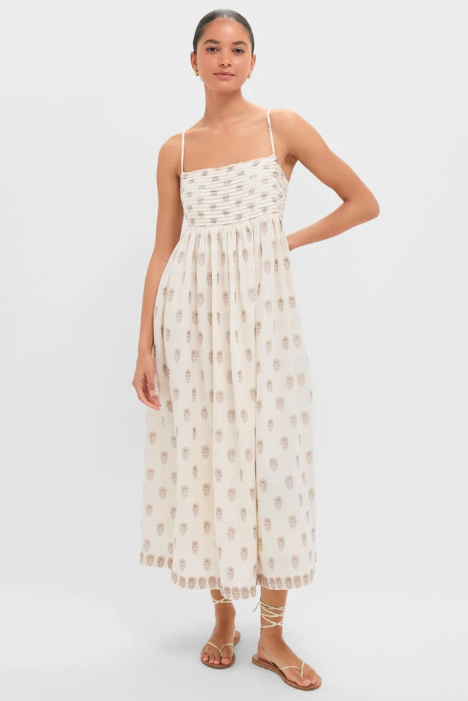 Orchid Echo Cotton Jacquard Betsy Dress