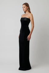 Monroe Gown - Black Velvet