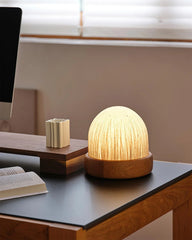 Acorn Wood Table Lamp