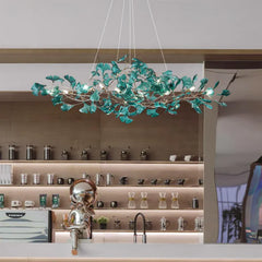 Acrylic Ginkgo Leaf Chandelier