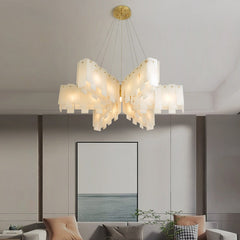 Alabaster Cascade Tiered Chandelier