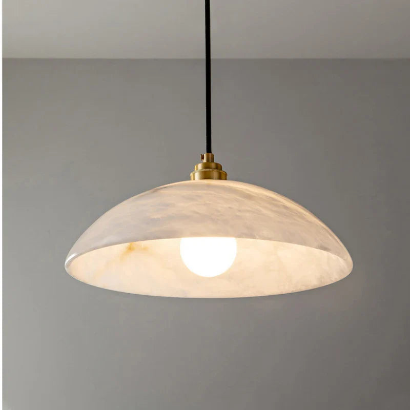 Alabaster Dome Pendant Lamp