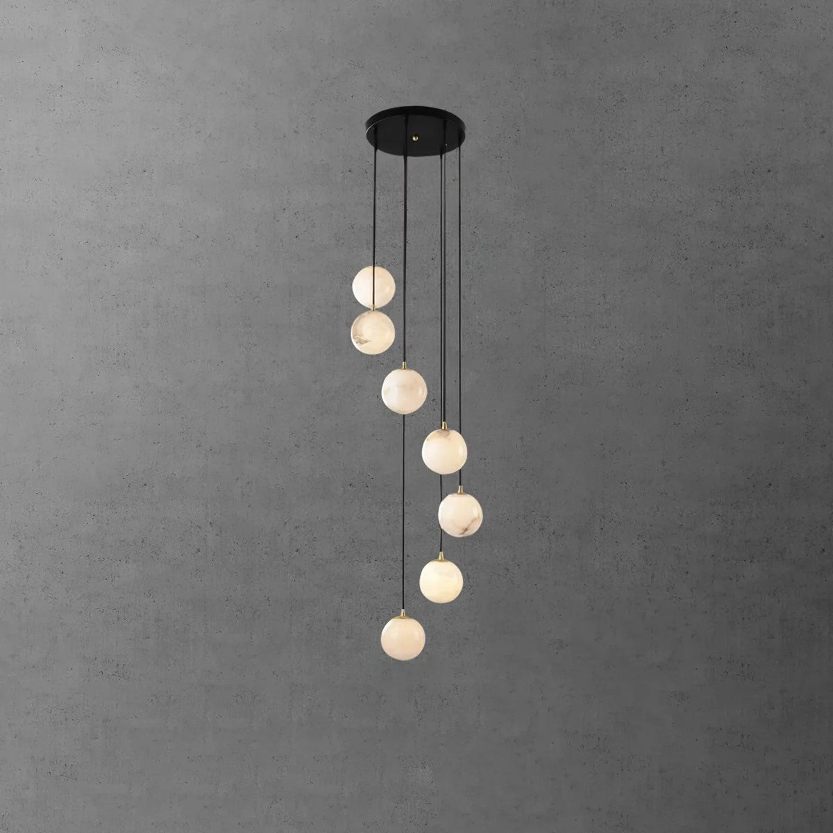 Alabaster Round Chandelier