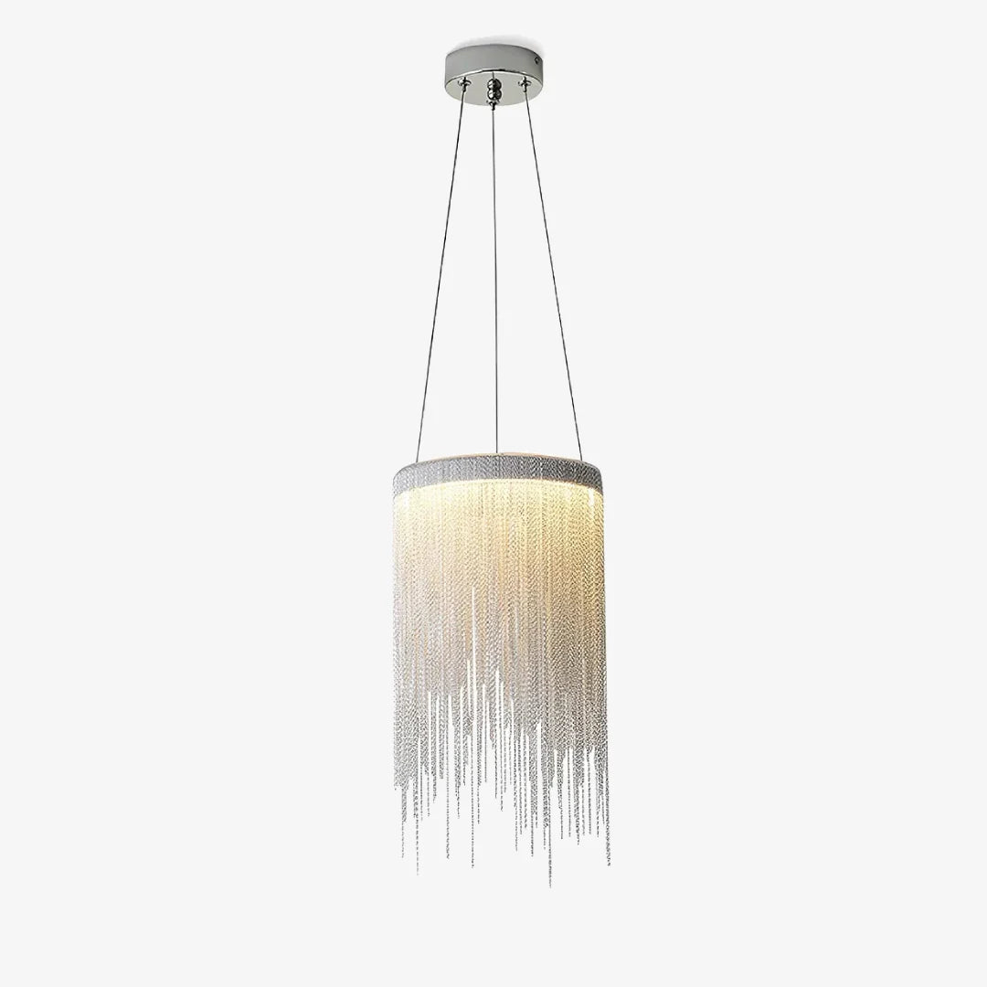 Aluminum Chain Tassel Chandelier