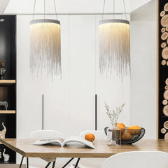 Aluminum Chain Tassel Chandelier