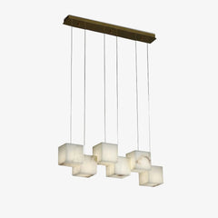 Alabaster Block Chandelier