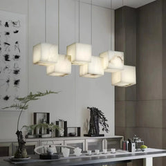 Alabaster Block Chandelier