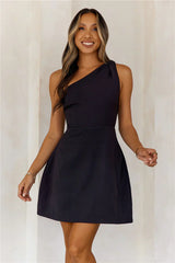With Flair One Shoulder Mini Dress