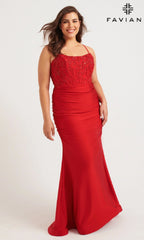 Faviana Long Plus-Size Formal Dress 9569