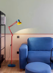 Memphis Retro Tall Metal Floor Lamp - Full Spectrum Eye Protection LED Reading Light