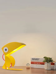 Whimsical Eclectic Memphis Cute Parrot Table Lamp for Study - Full Spectrum Eye Protection Decorative Desk Lamp